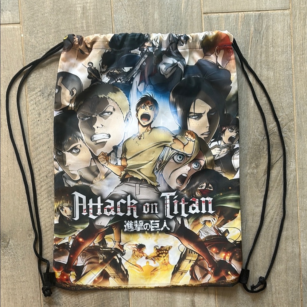 Attack on Titans Drawstring Bag